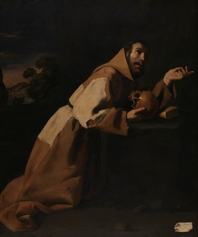 San Francesco in meditazione da Francisco de Zurbaran